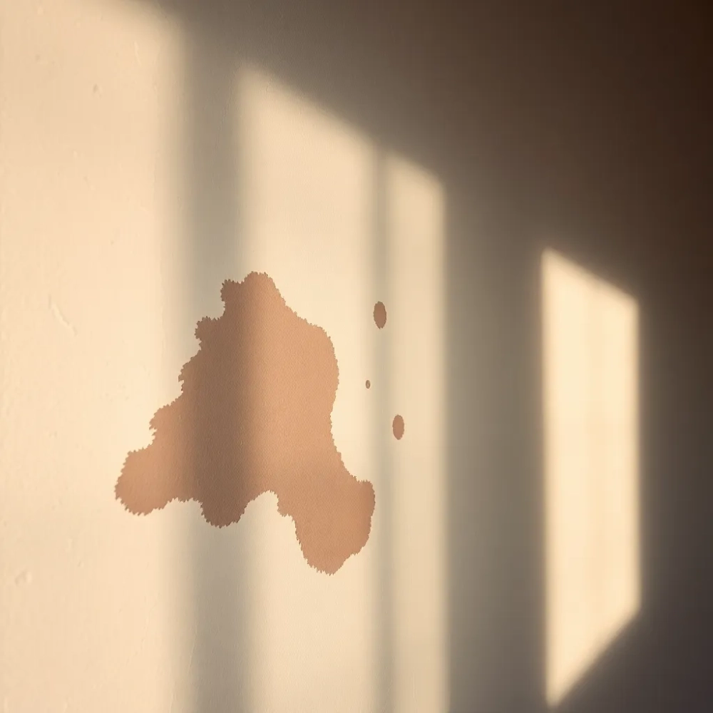 Mokre plamy na ścianie po malowaniu