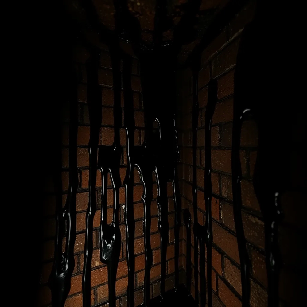 Mokry komin w środku