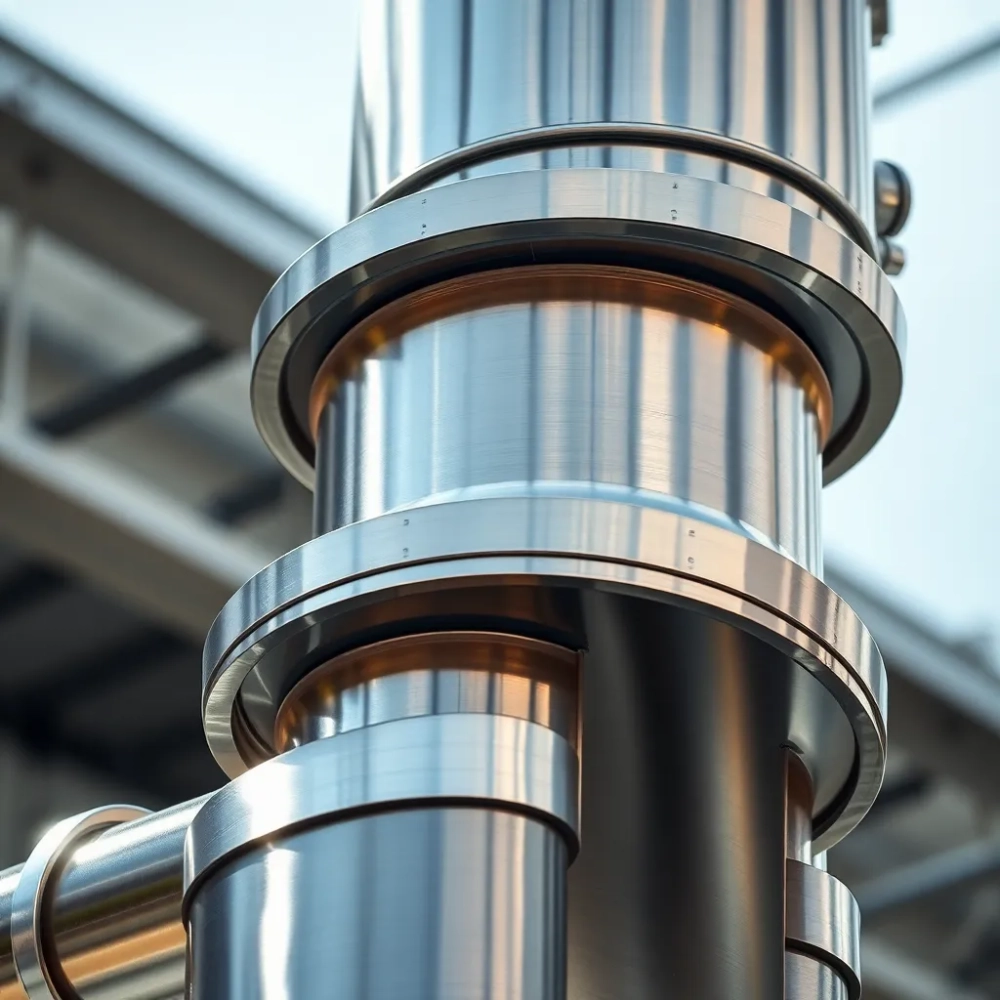 Montaż komina ze stali nierdzewnej