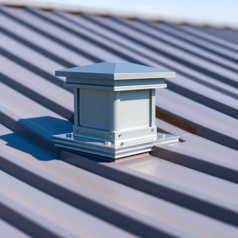 Montaż kominka wentylacyjnego do blachy trapezowej