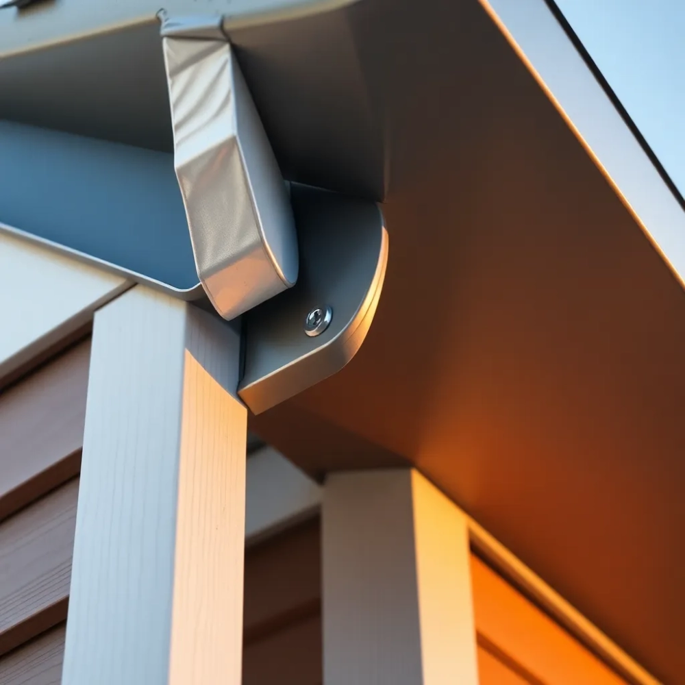 Montaż podbitki dachowej z blachy