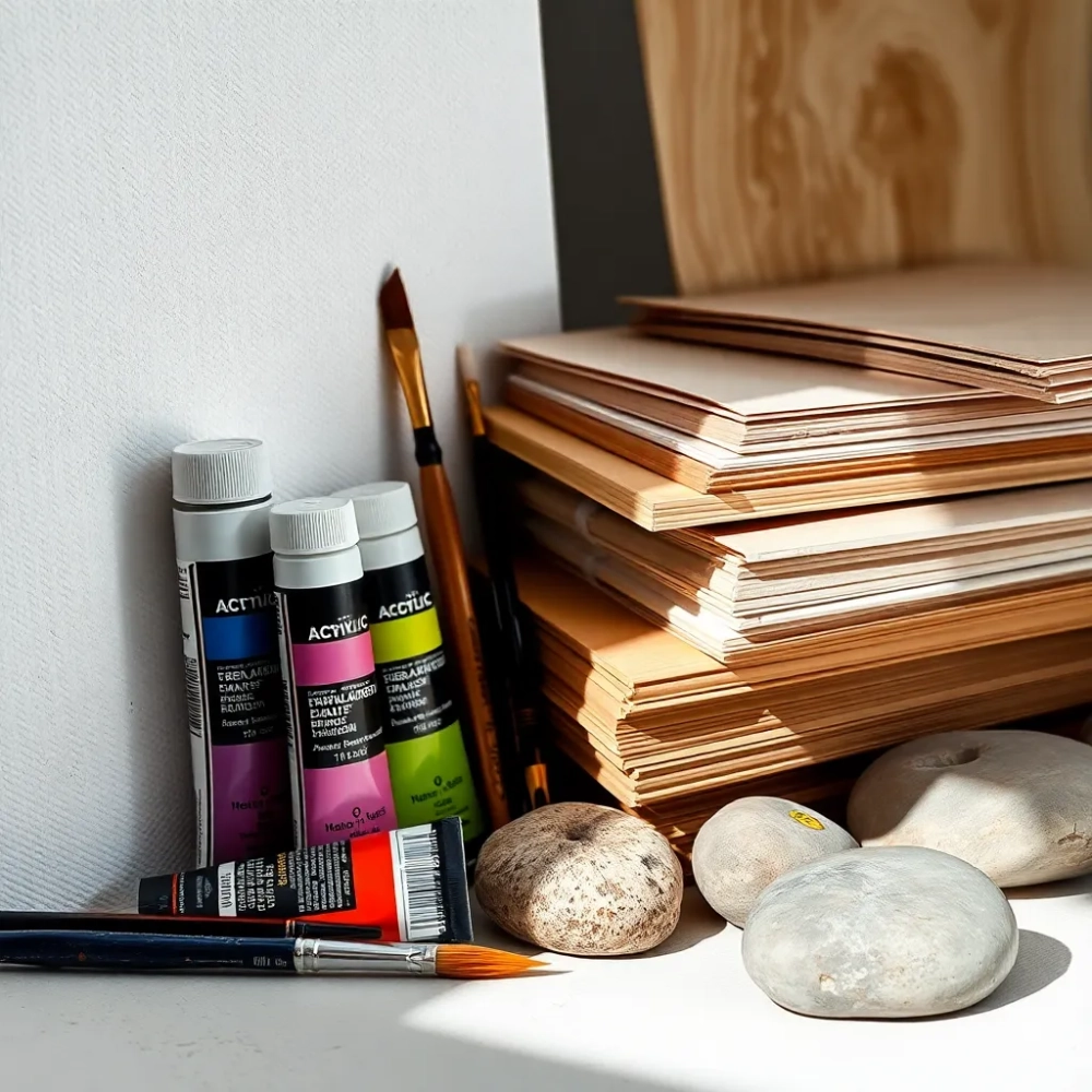 Na czym malować farbami akrylowymi