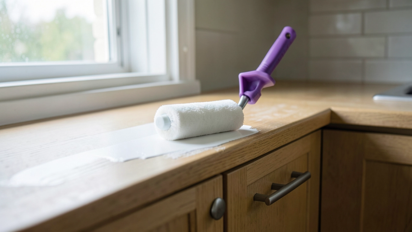 Nakładanie V33 farby do kuchni