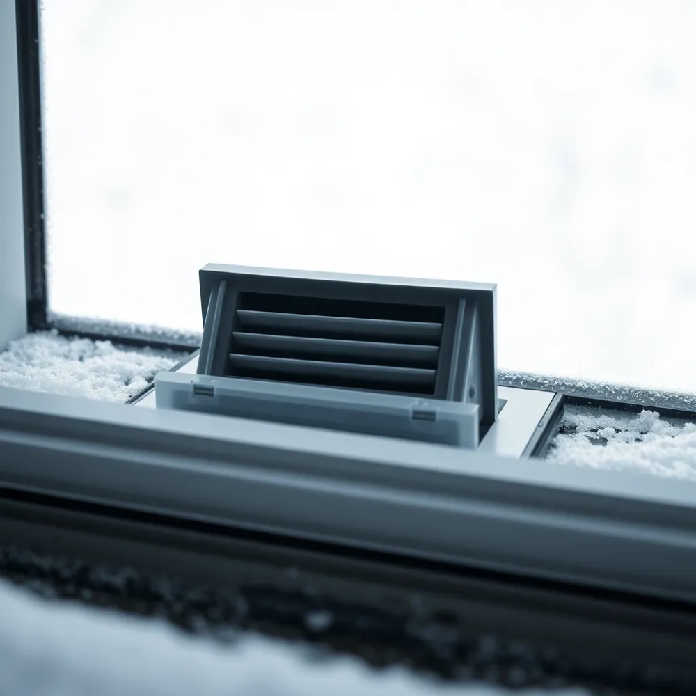 Nawiewniki w oknach dachowych zimą