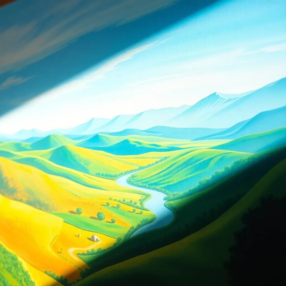 obraz malowany na płótnie