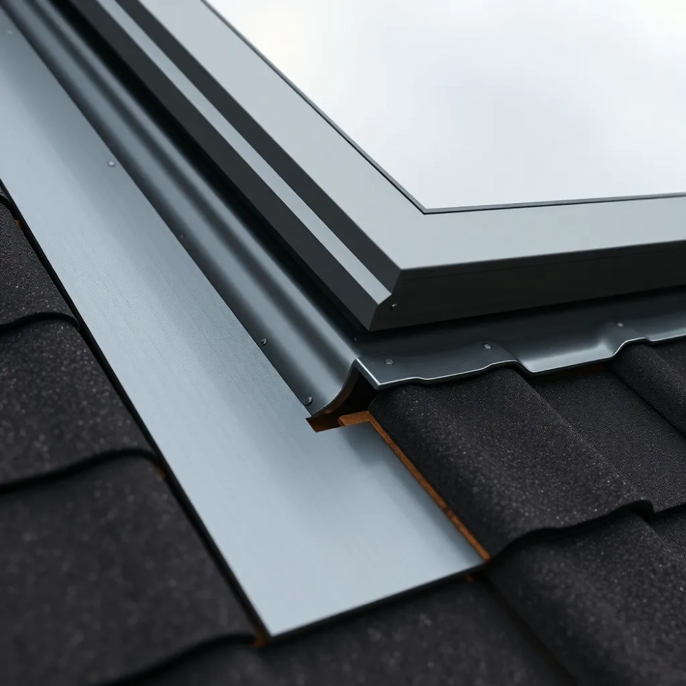 Obróbka okna dachowego na zewnątrz