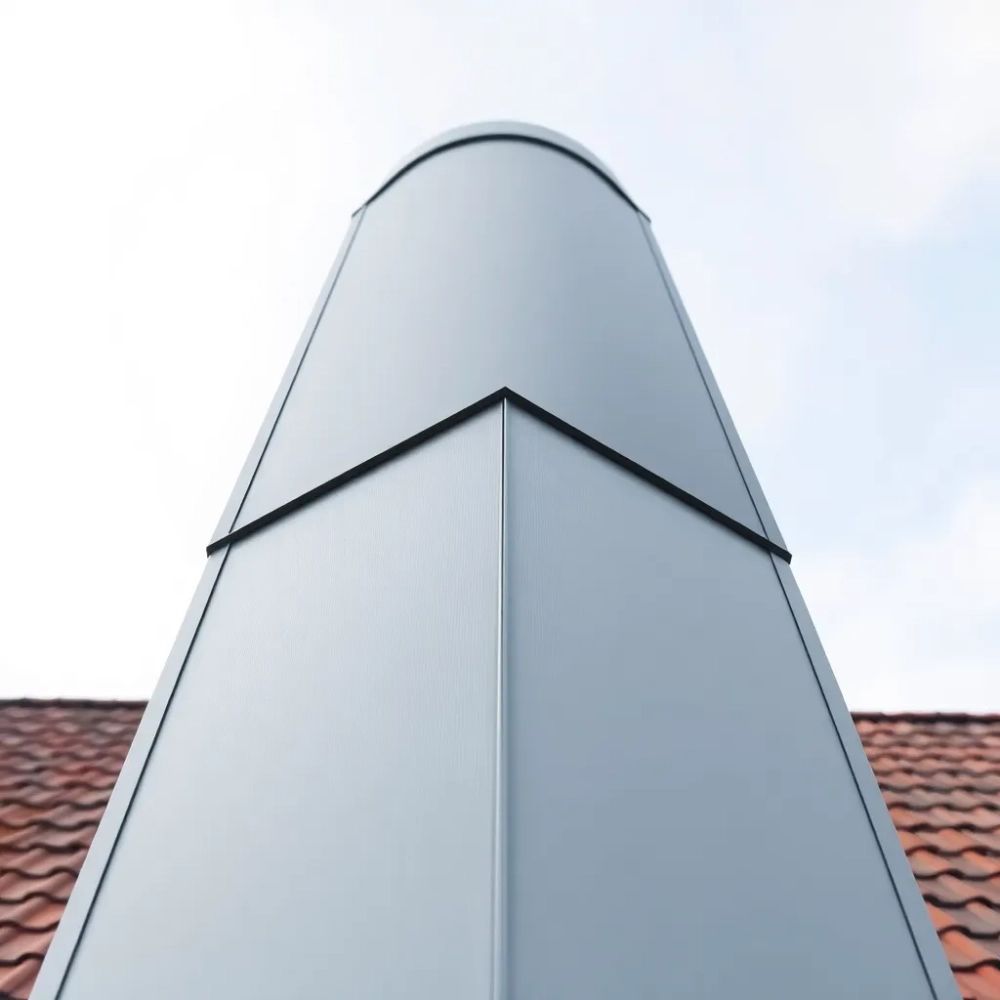 Obudowa komina z blachy