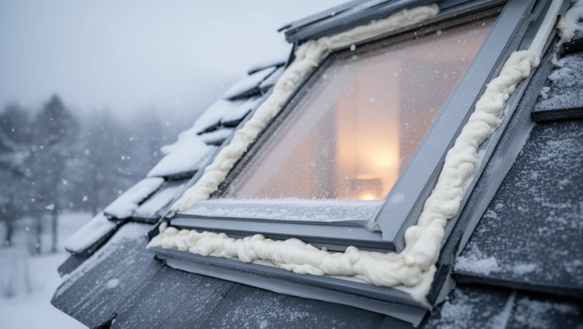ocieplenie okna dachowego pianką