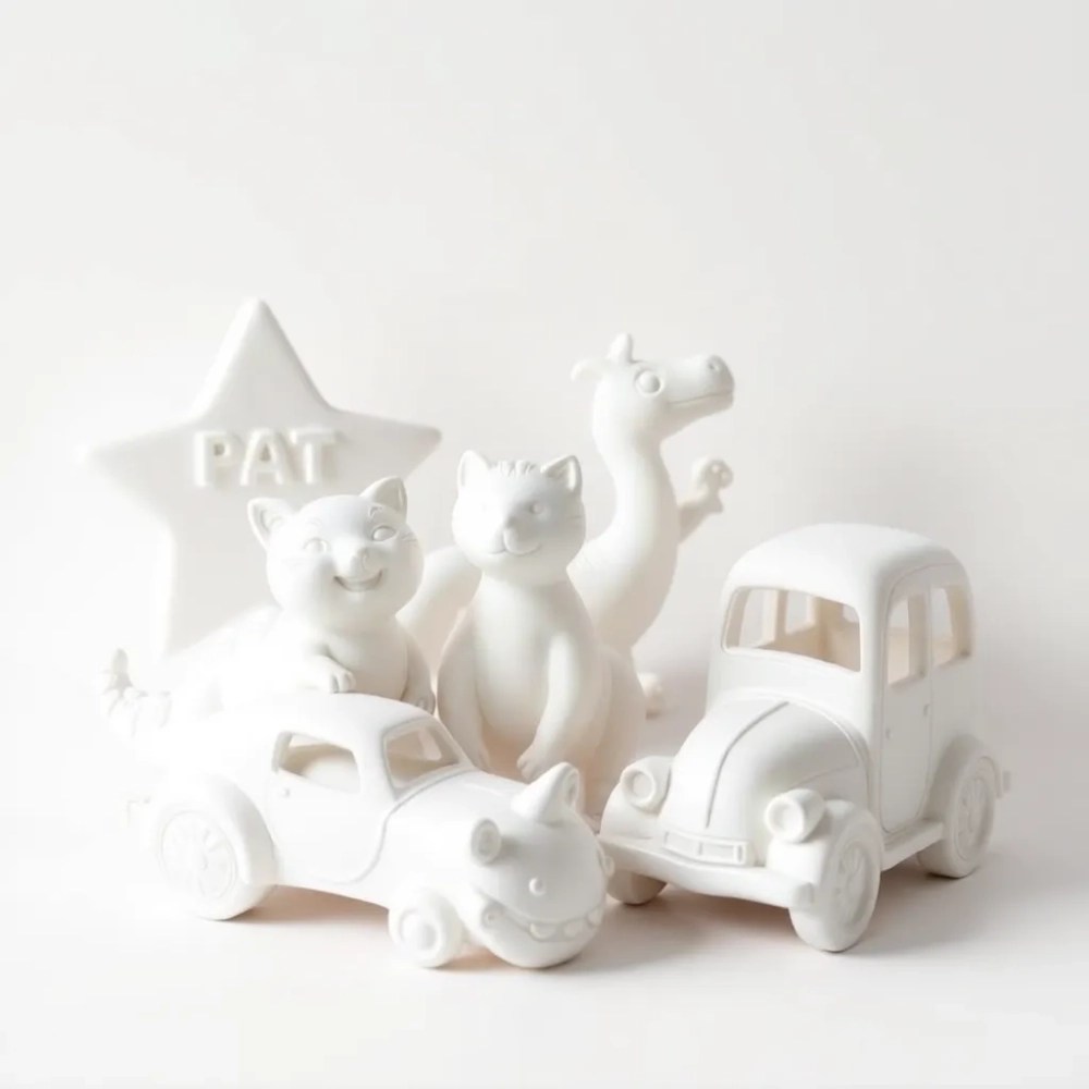 Odlewy gipsowe do malowania dla dzieci