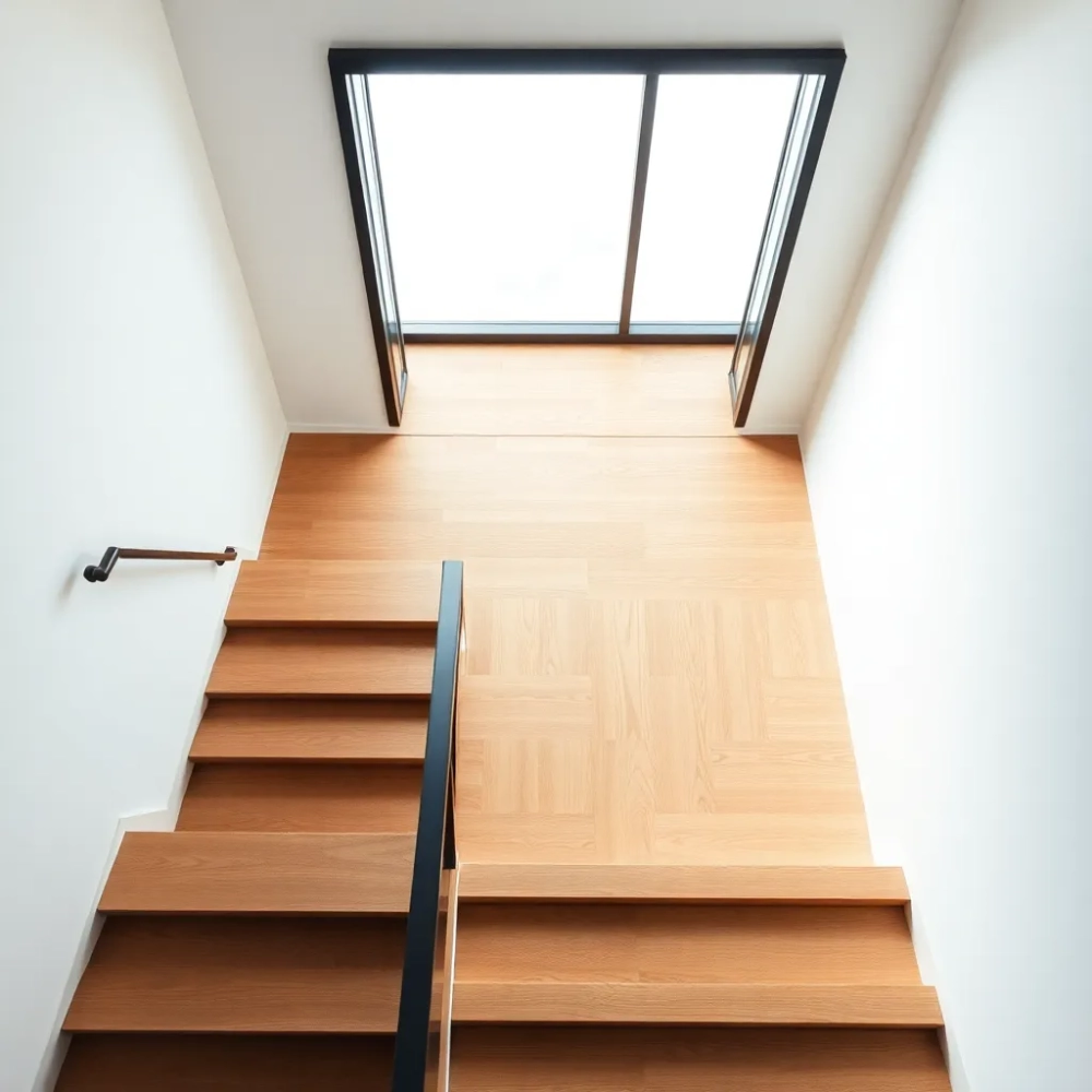 Okno dachowe na klatce schodowej