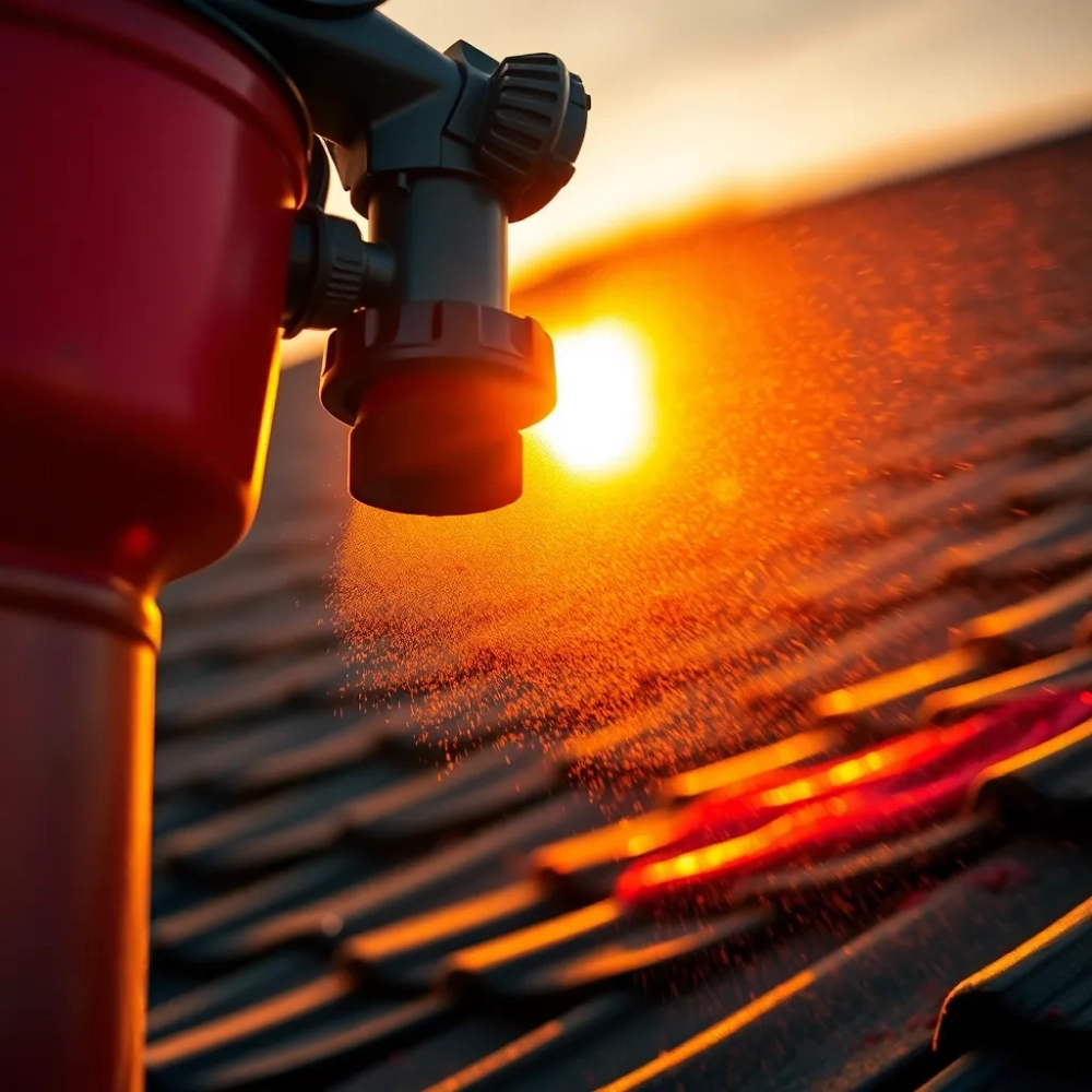 Pistolet do malowania dachu