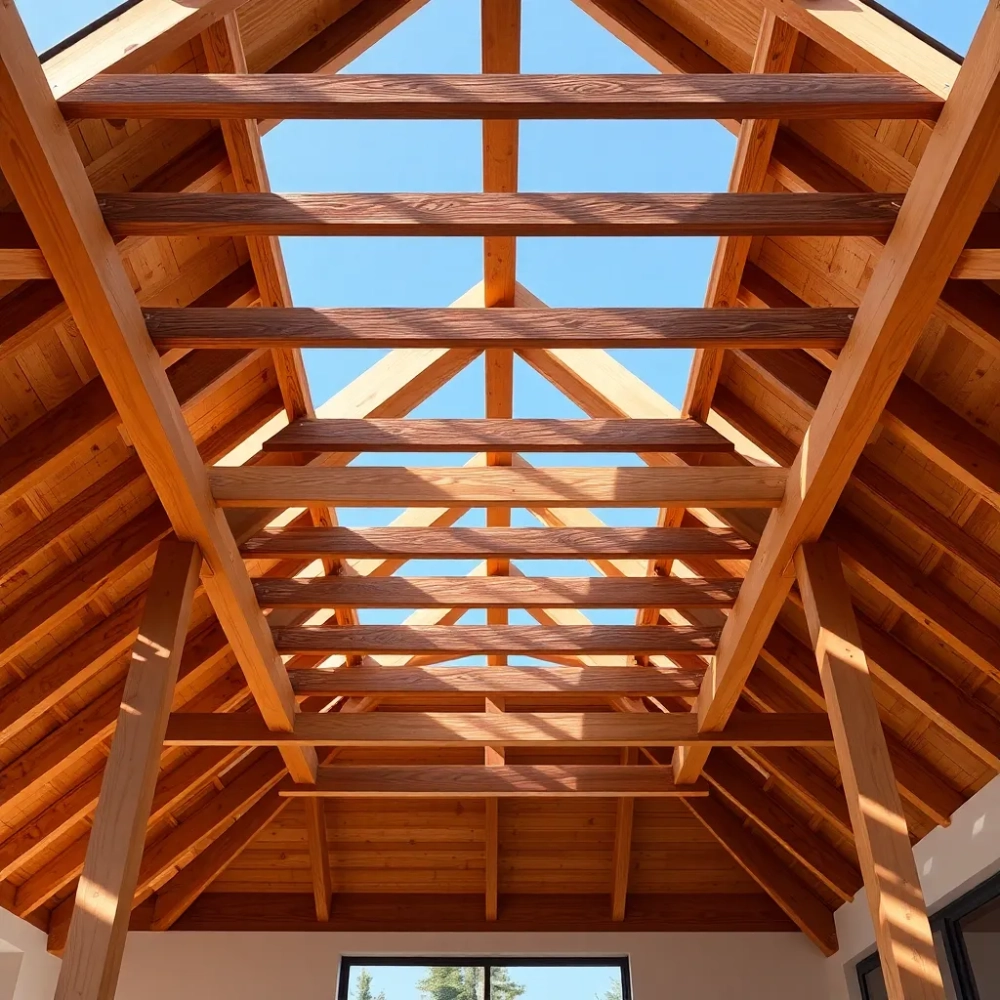 Płaski dach drewniany cena