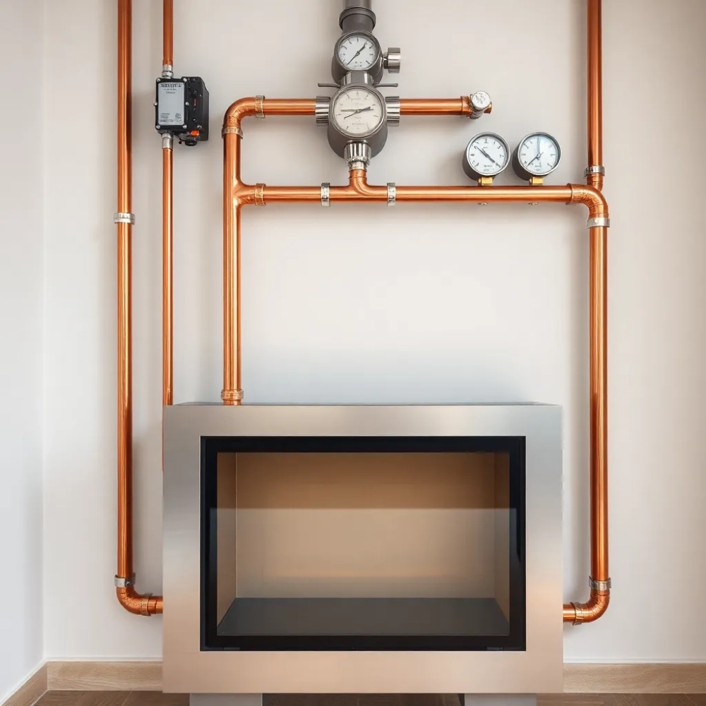 Podłączenie kominka z płaszczem wodnym w układzie zamkniętym