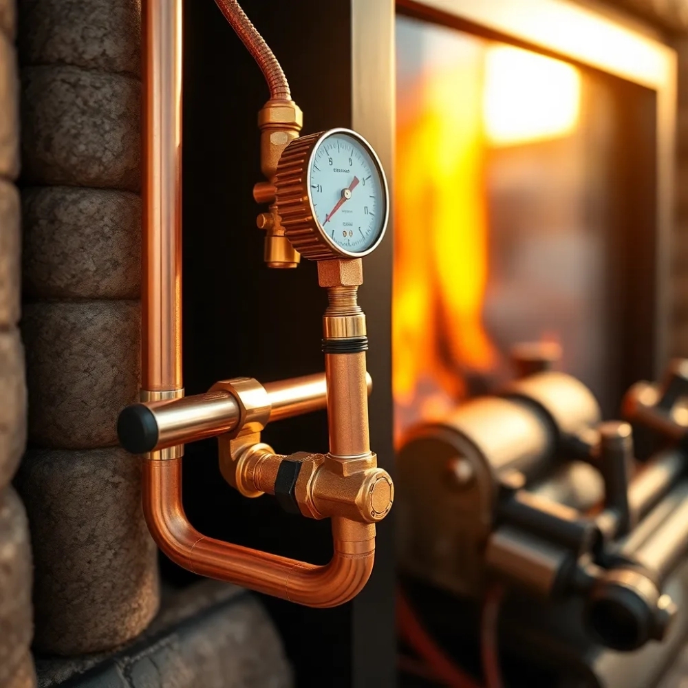 Podłączenie kominka z płaszczem wodnym