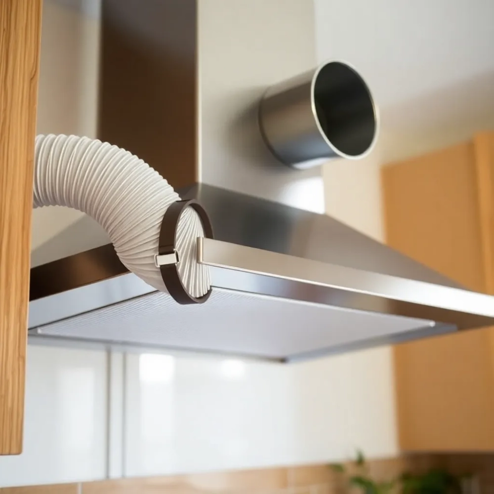 Podłączenie okapu do komina wentylacyjnego