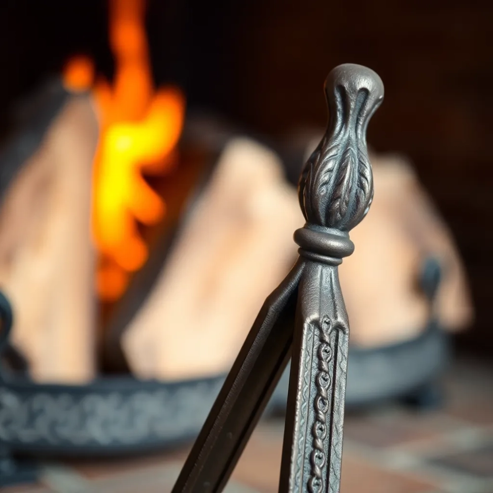 Pogrzebacz do kominka kuty