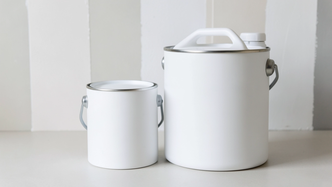 pojemności białej farby zmywalnej do kuchni