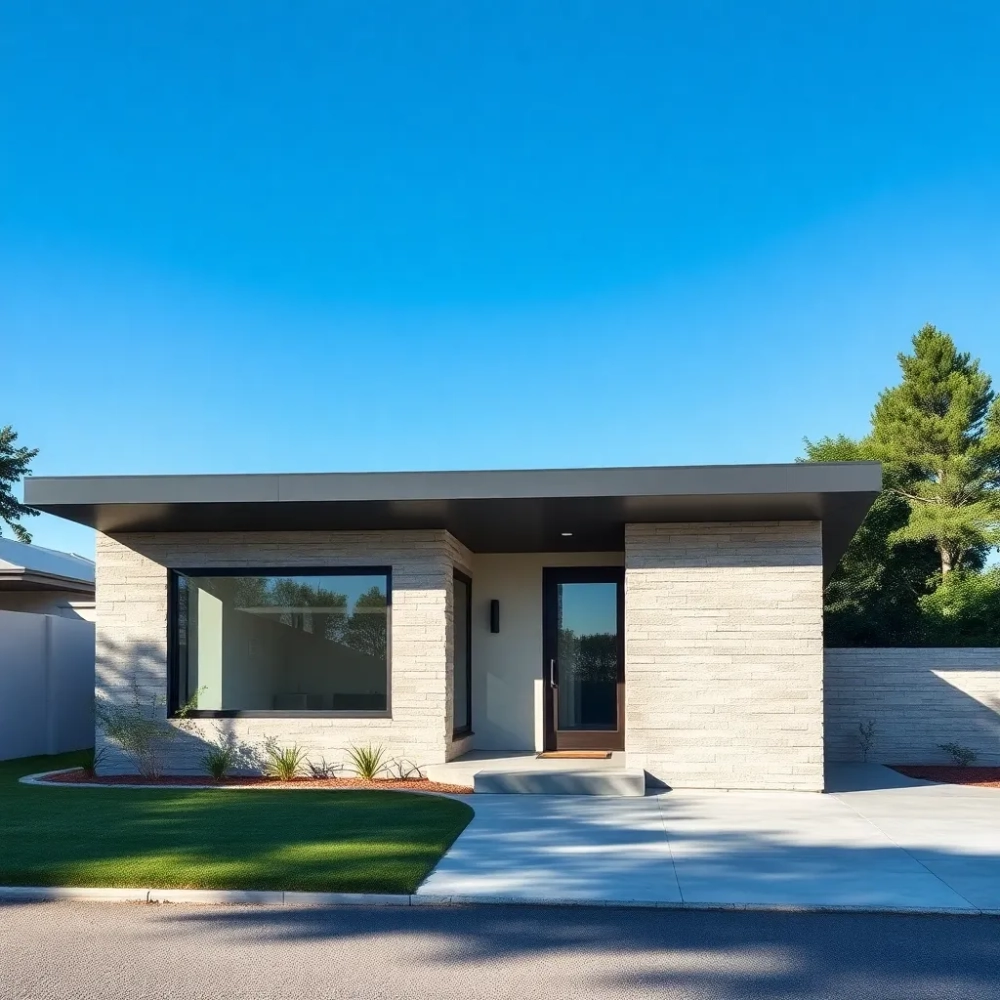 projekty domów parterowych z płaskim dachem