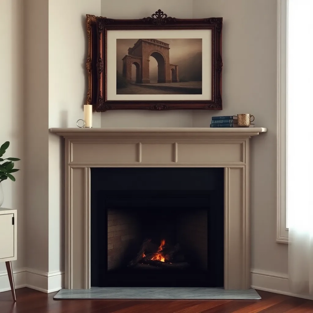 Ramka do kominka narożnego