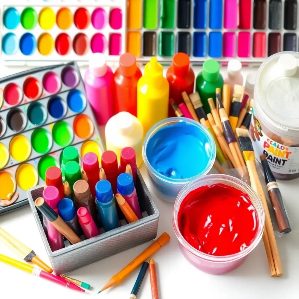 Rodzaje farb do malowania dla dzieci