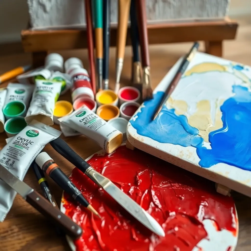 Rodzaje farb do malowania na płótnie