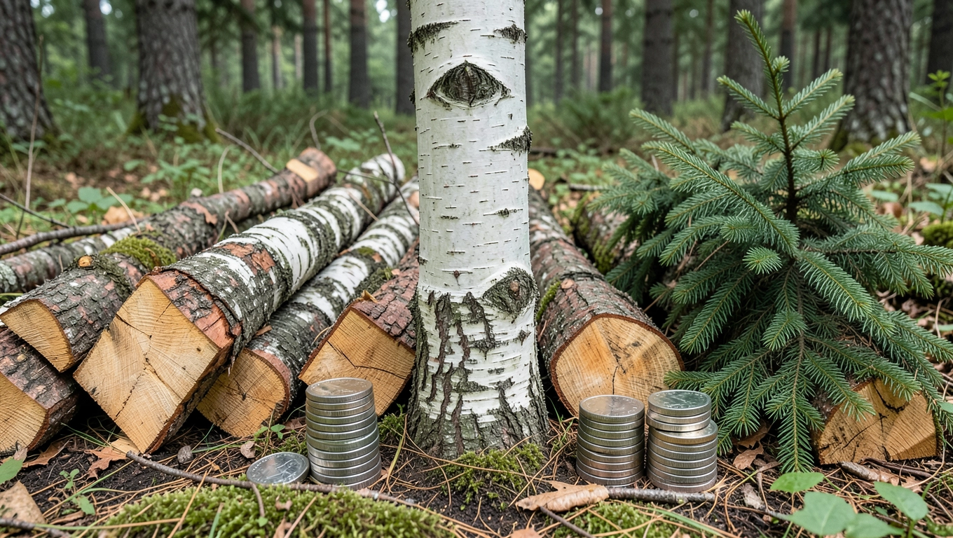 Różnice cen drewna opałowego w regionach LP