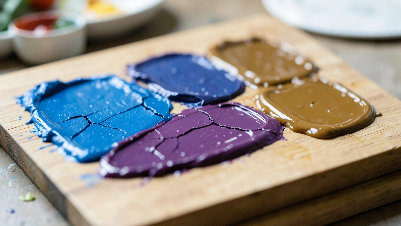 Schnięcie farb olejnych różnych kolorów