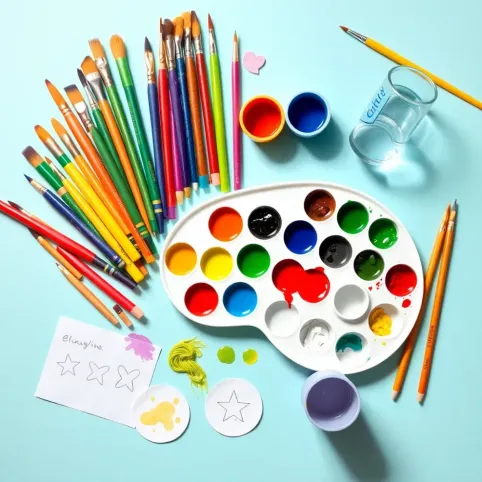 Akcesoria do malowania dla dzieci