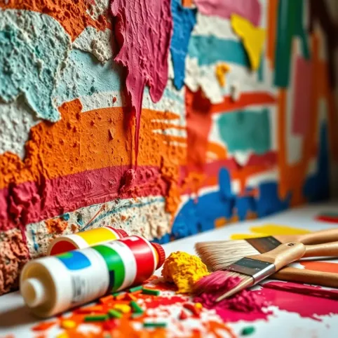 Artystyczne malowanie ścian jakie farby