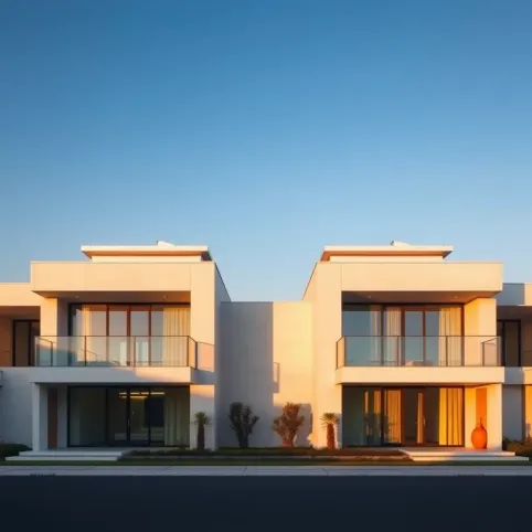 Bliźniak z płaskim dachem