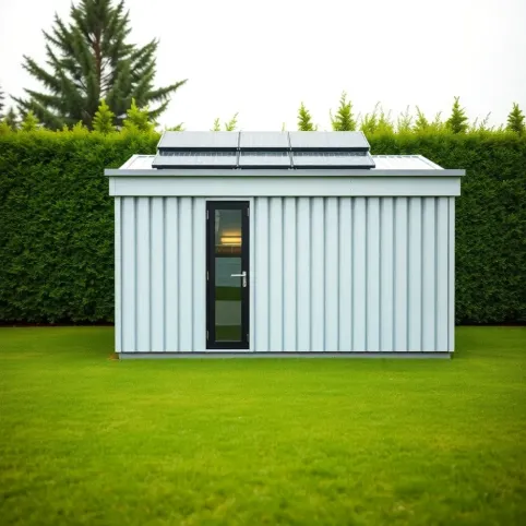 Budynek gospodarczy z płaskim dachem