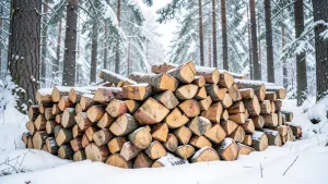 Cena drewna opałowego w lesie