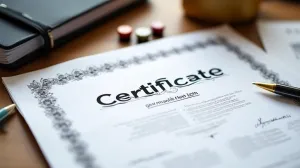 certyfikat po niemiecku