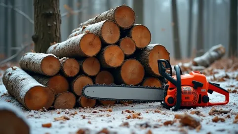 Cięcie drewna na opał