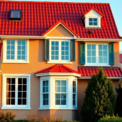 Czerwony dach jakie okna