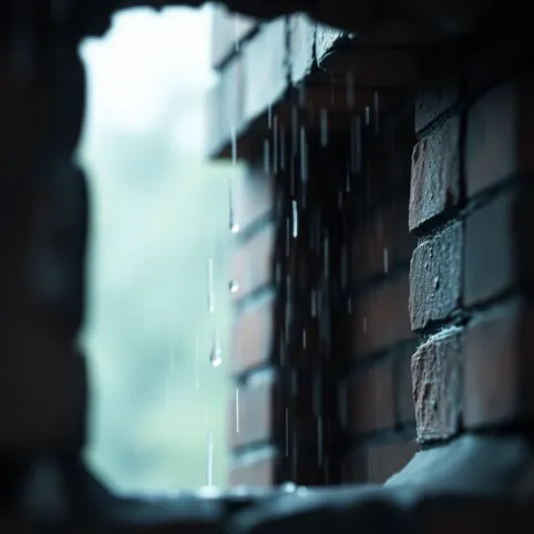 Czy deszcz pada do komina