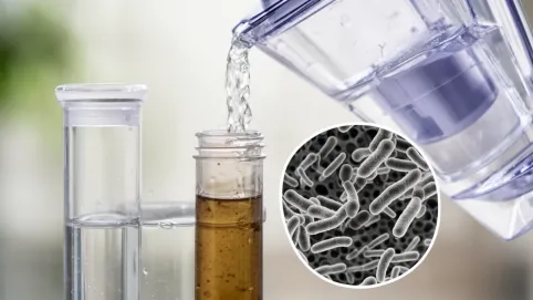 czy filtr do wody usuwa bakterie coli