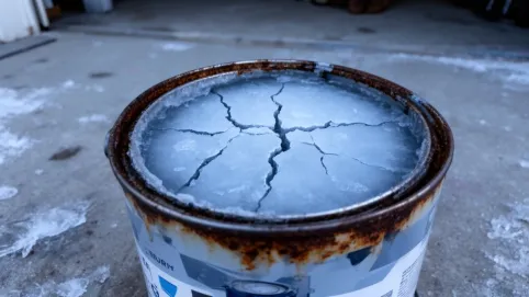 Czy zamarznięta farba nadaje się do malowania