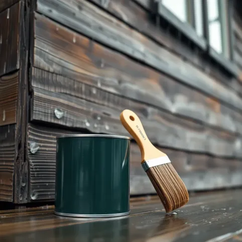 Czym malować mokre drewno