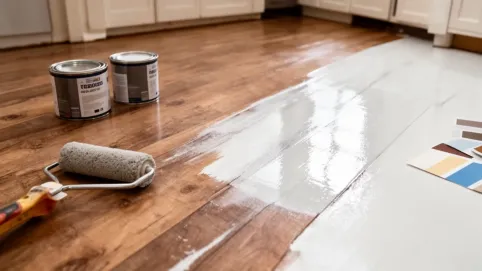 czym pomalować panele podłogowe
