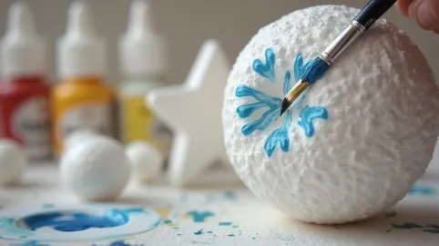 Czym pomalować styropianowe ozdoby