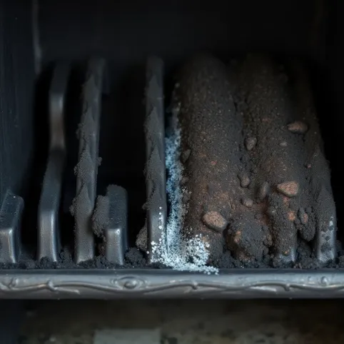 Czyszczenie kominka kratki