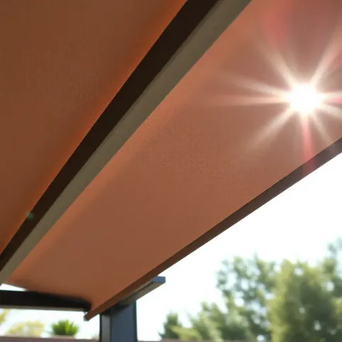 Dach do pergoli na prowadnicach