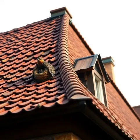 Dach dwuspadowy z jaskółkami