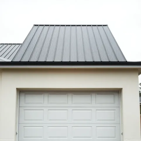 Dach jednospadowy na garażu
