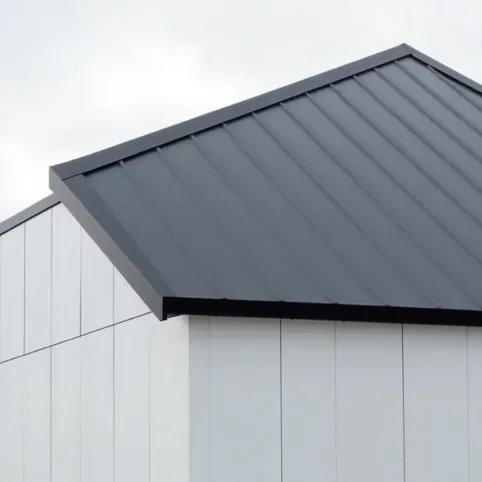 Dach jednospadowy z płyty warstwowej