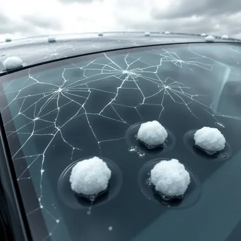 Dach panoramiczny a gradobicie