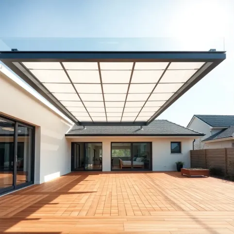 Dach rozsuwany na taras
