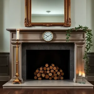 Dekoracja kominka w salonie