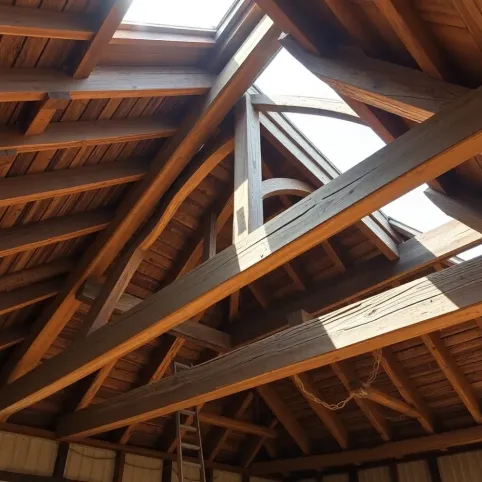 Demontaż starej więźby dachowej
